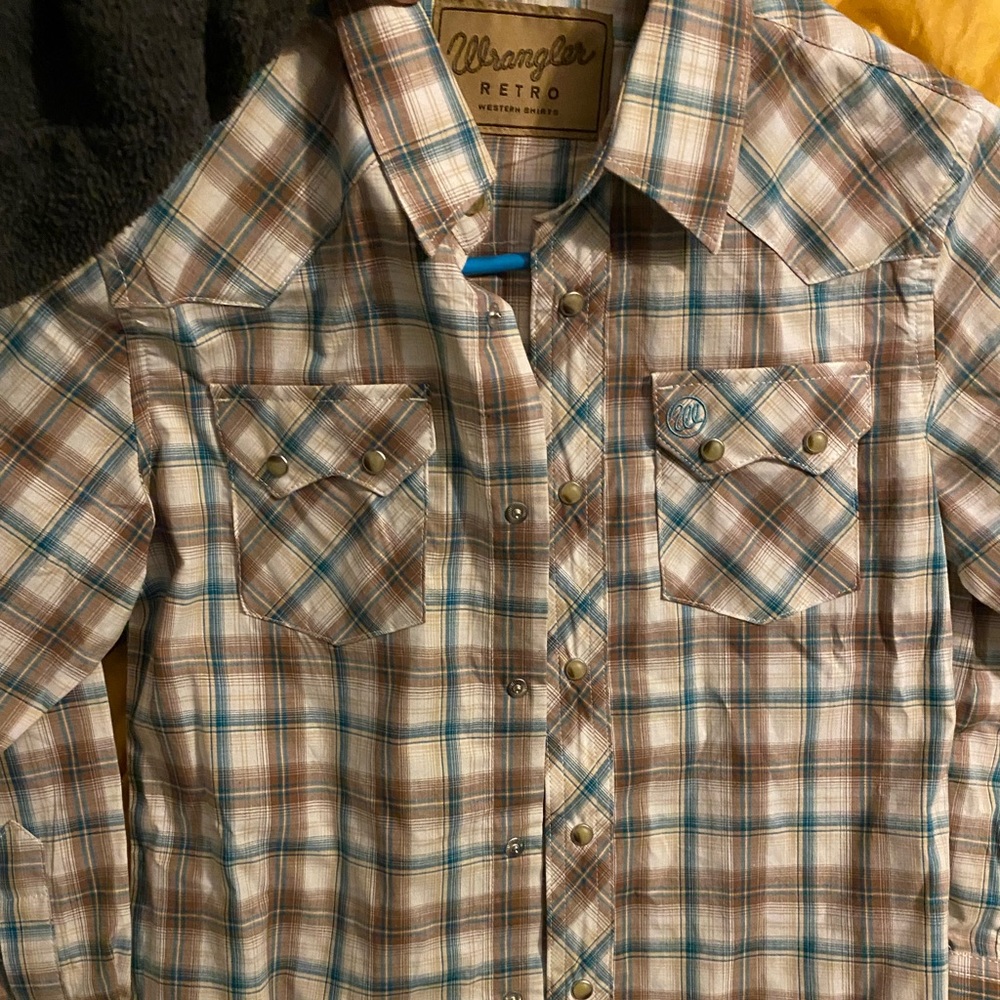 Boys wrangler retro pearl snap